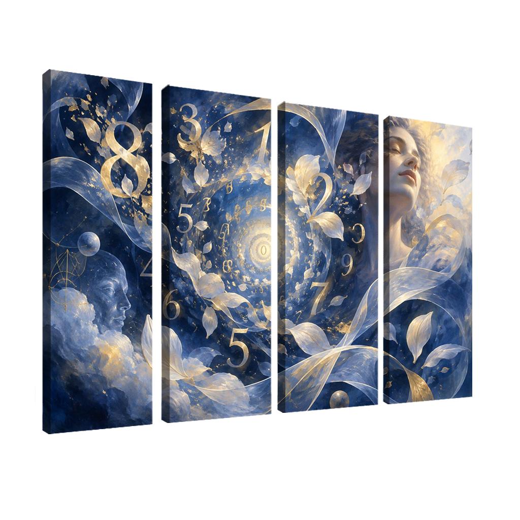 Cobalt Arithmetic Of Tender Awakening oil paintings frame [AI-d92be89b-94ef67a684c6]