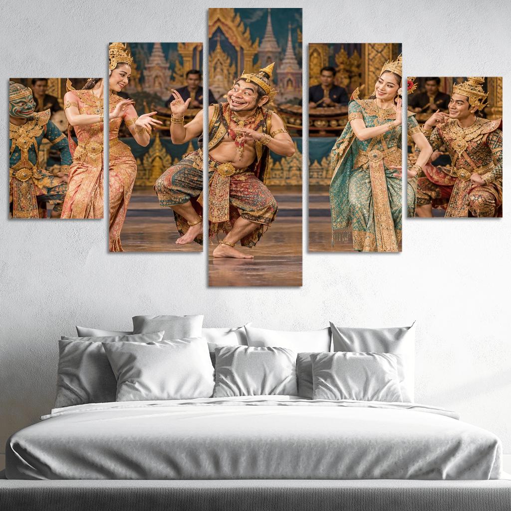 Likay Folk Theater Dance Of Lively Storytelling wall art [AI-7a2a1ee4-bd1e6b7e2625]