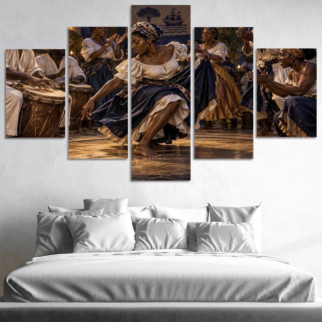 Gwo Ka Pulse The Creole Drum Dance Tradition oil paintings frame [AI-d5abff8d-b74d1313f805]
