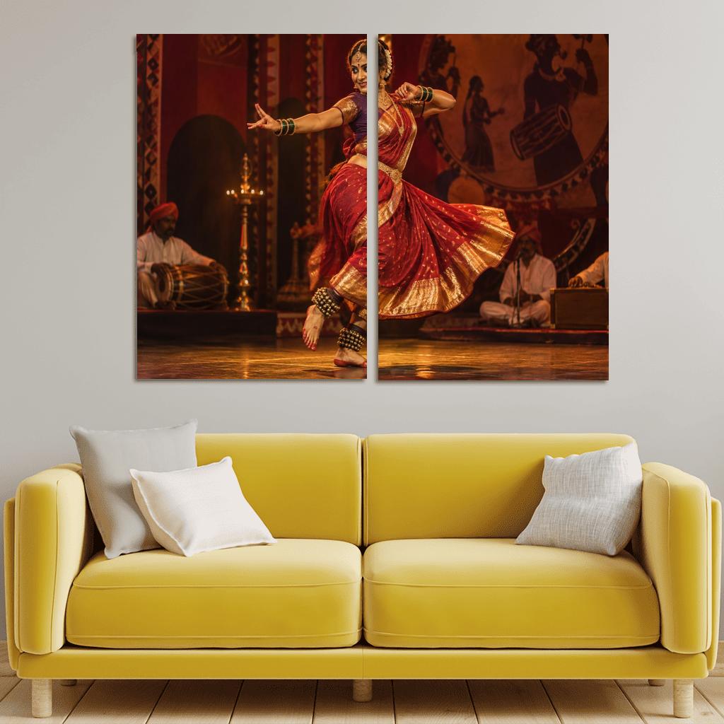 Lavani Grace Rhythms Of Expressive Folk Theatre canvas paintings frame [AI-f4c3a8fb-9e529a9a8d6e]
