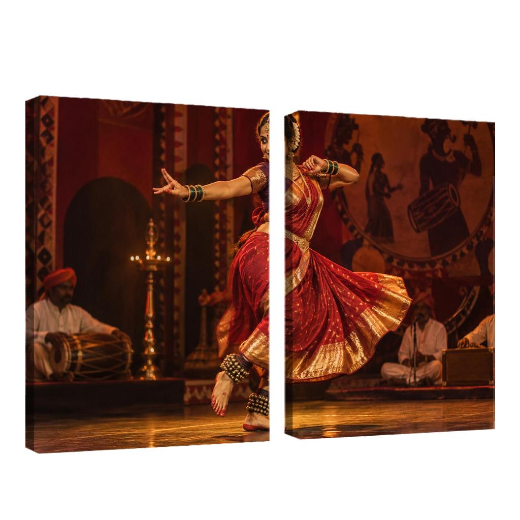 Lavani Grace Rhythms Of Expressive Folk Theatre canvas paintings frame [AI-f4c3a8fb-091a0c42f8b3]