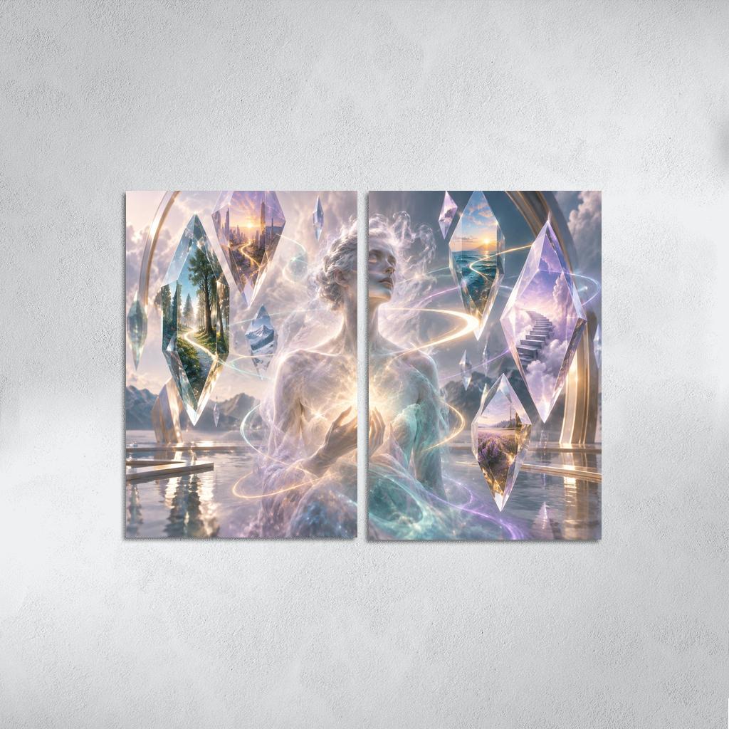 Prism Of Gentle Uncertainty multi-panel paintings [AI-99ed6043-023bcee44468]