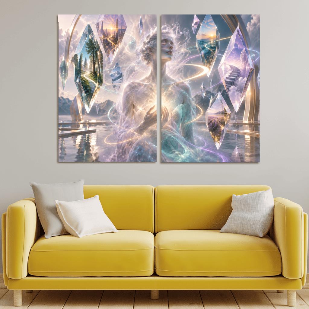 Prism Of Gentle Uncertainty multi-panel paintings [AI-99ed6043-721a1b8382bf]