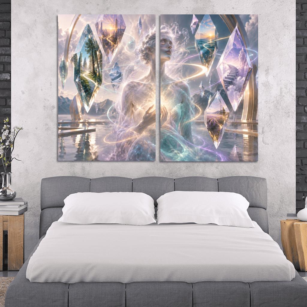 Prism Of Gentle Uncertainty multi-panel paintings [AI-99ed6043-658fea93ef88]