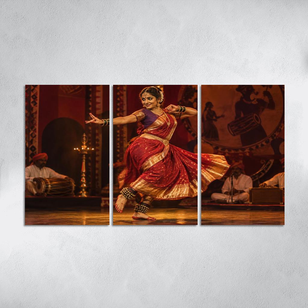 Lavani Grace Rhythms Of Expressive Folk Theatre canvas paintings frame [AI-f4c3a8fb-0b44919ad5d9]