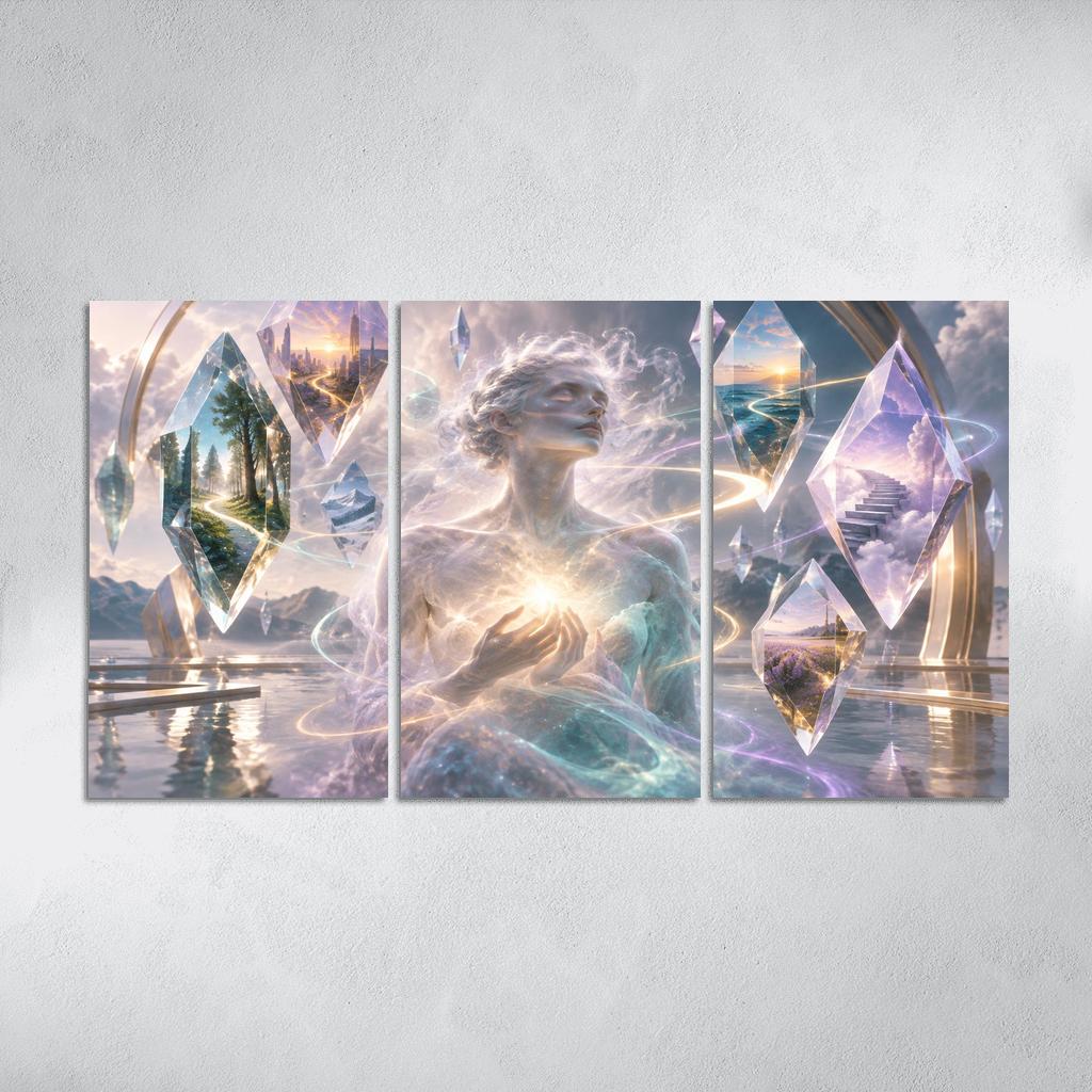 Prism Of Gentle Uncertainty multi-panel paintings [AI-99ed6043-023bcee44468]