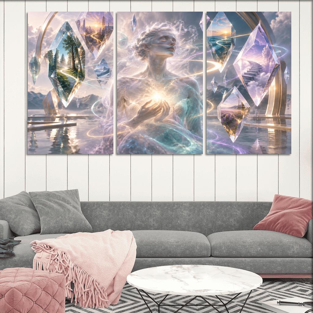 Prism Of Gentle Uncertainty multi-panel paintings [AI-99ed6043-721a1b8382bf]