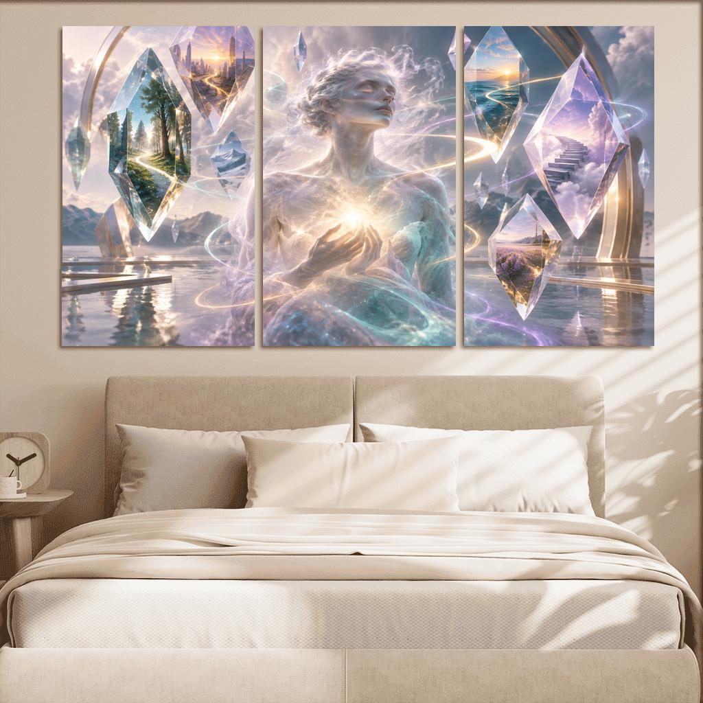 Prism Of Gentle Uncertainty multi-panel paintings [AI-99ed6043-658fea93ef88]