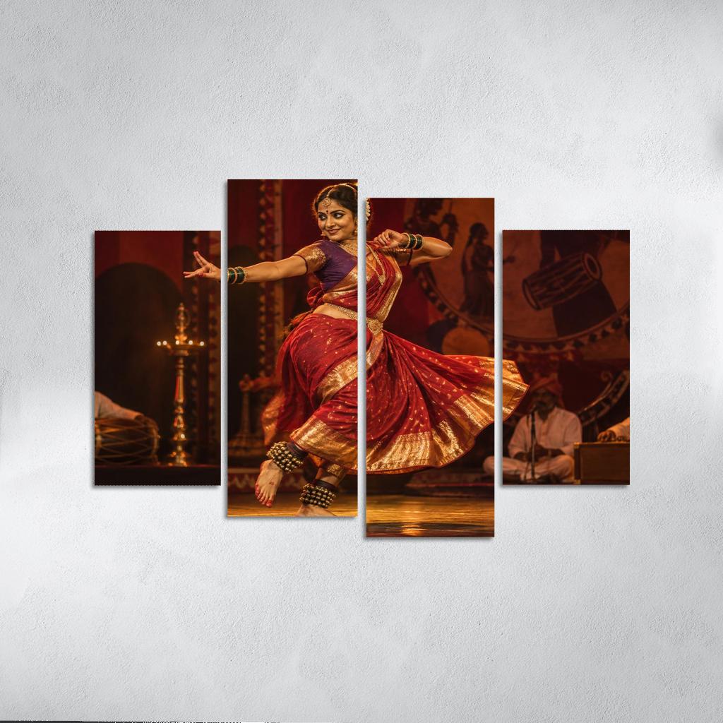 Lavani Grace Rhythms Of Expressive Folk Theatre canvas paintings frame [AI-f4c3a8fb-0b44919ad5d9]