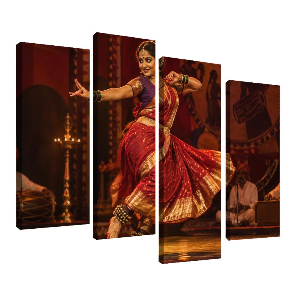 Lavani Grace Rhythms Of Expressive Folk Theatre canvas paintings frame [AI-f4c3a8fb-091a0c42f8b3]