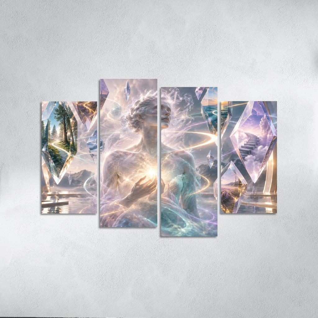 Prism Of Gentle Uncertainty multi-panel paintings [AI-99ed6043-023bcee44468]