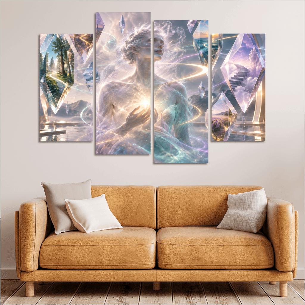 Prism Of Gentle Uncertainty multi-panel paintings [AI-99ed6043-721a1b8382bf]