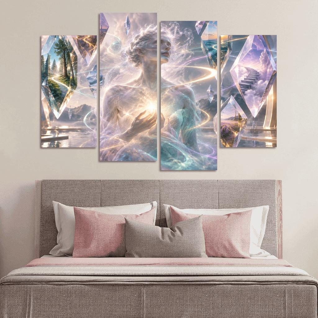 Prism Of Gentle Uncertainty multi-panel paintings [AI-99ed6043-658fea93ef88]