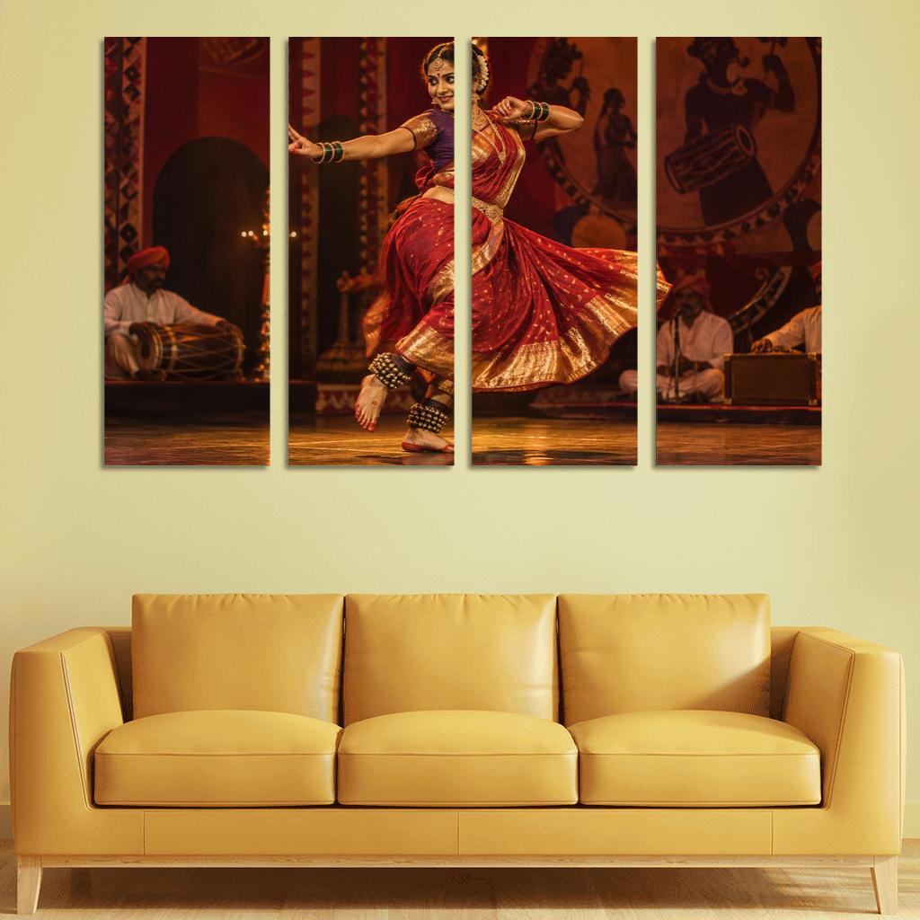 Lavani Grace Rhythms Of Expressive Folk Theatre canvas paintings frame [AI-f4c3a8fb-9e529a9a8d6e]