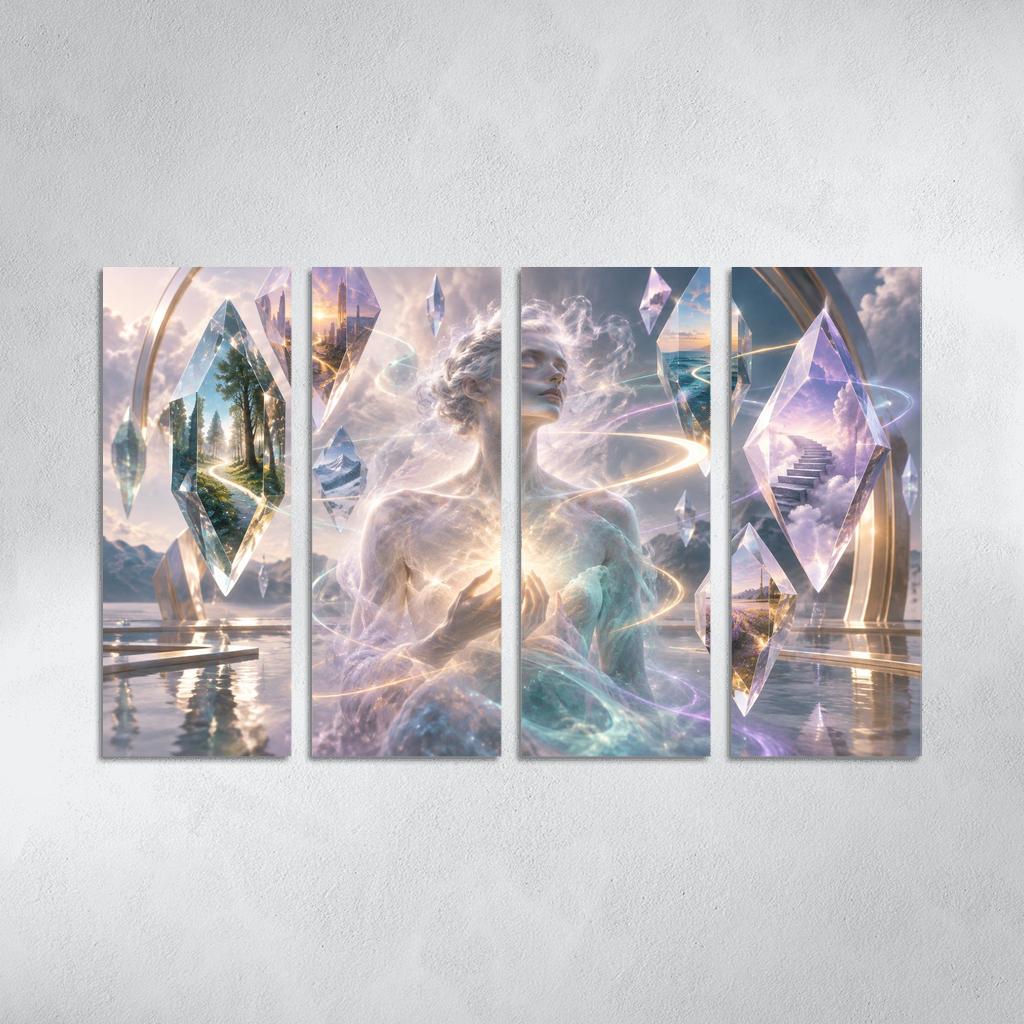 Prism Of Gentle Uncertainty multi-panel paintings [AI-99ed6043-023bcee44468]