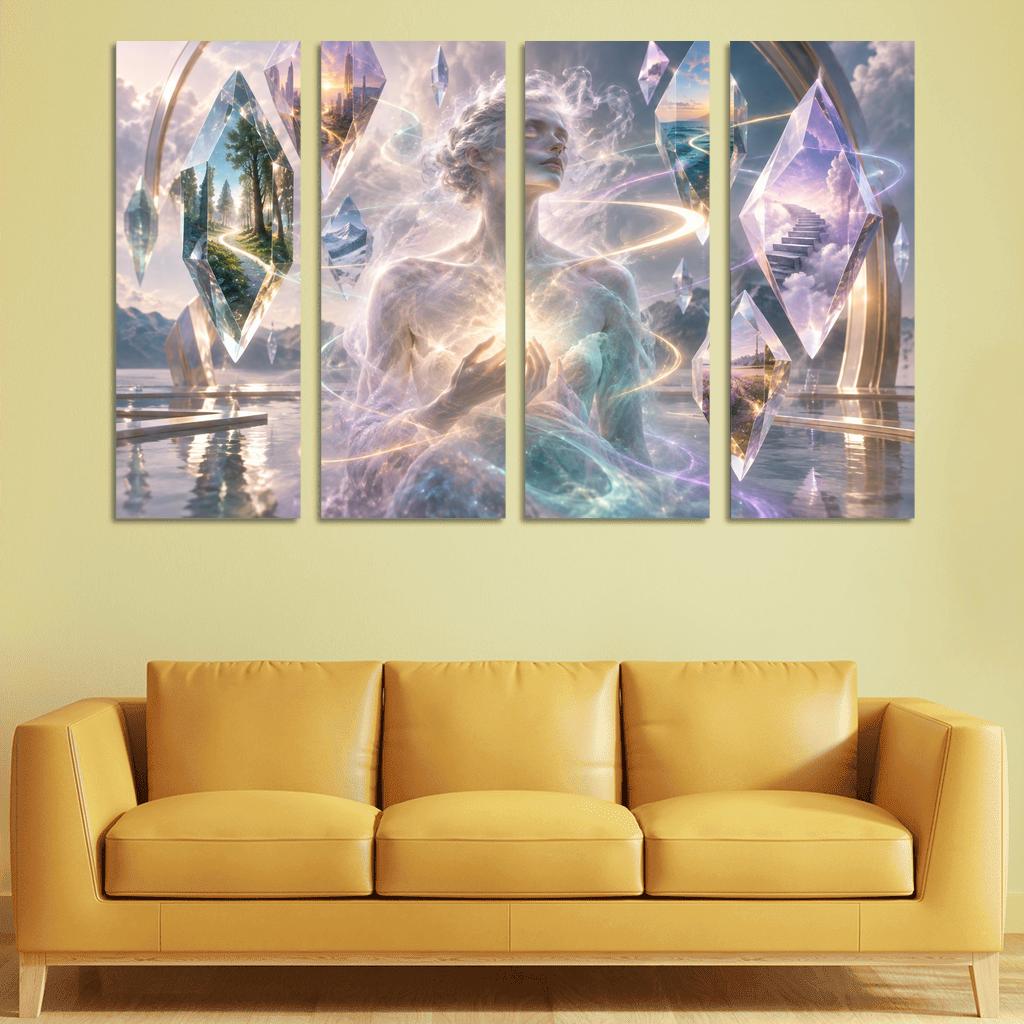 Prism Of Gentle Uncertainty multi-panel paintings [AI-99ed6043-721a1b8382bf]