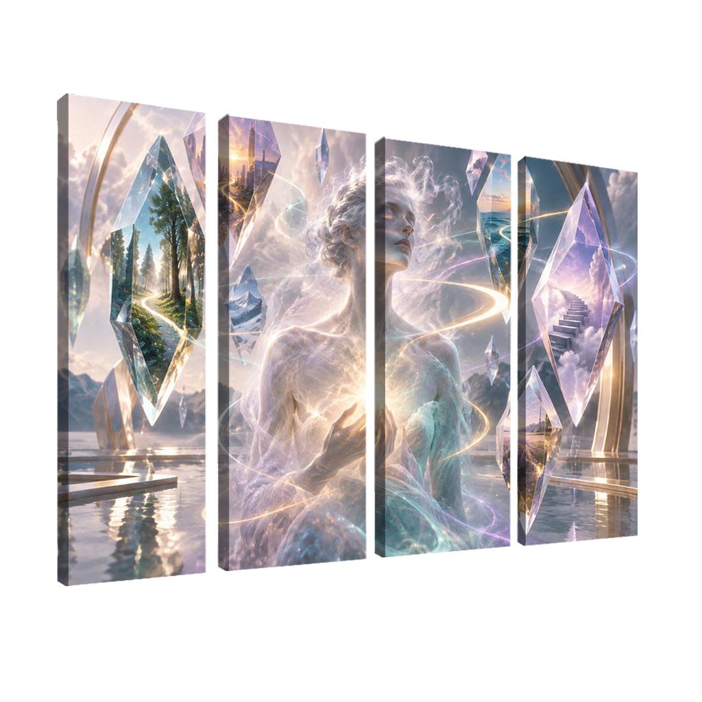 Prism Of Gentle Uncertainty multi-panel paintings [AI-99ed6043-fe82de679542]
