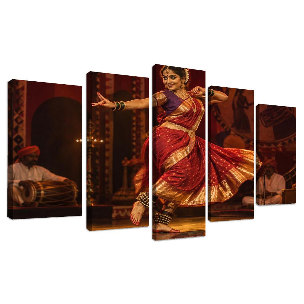 Lavani Grace Rhythms Of Expressive Folk Theatre canvas paintings frame [AI-f4c3a8fb-091a0c42f8b3]
