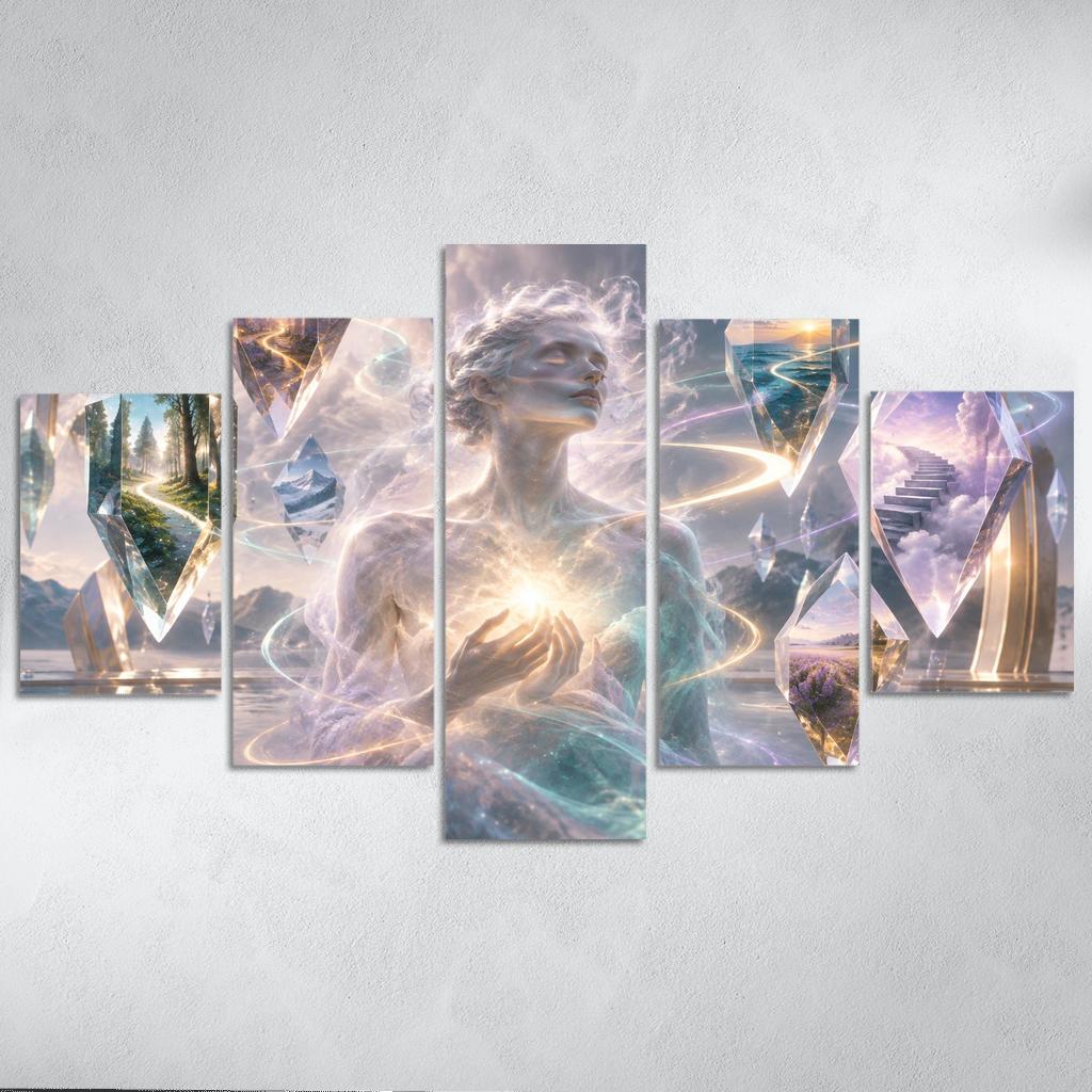 Prism Of Gentle Uncertainty multi-panel paintings [AI-99ed6043-023bcee44468]