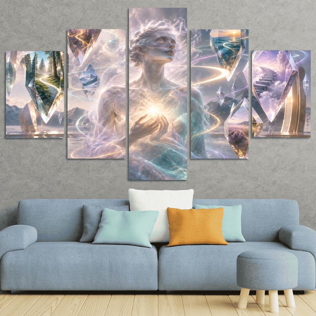 Prism Of Gentle Uncertainty multi-panel paintings [AI-99ed6043-721a1b8382bf]