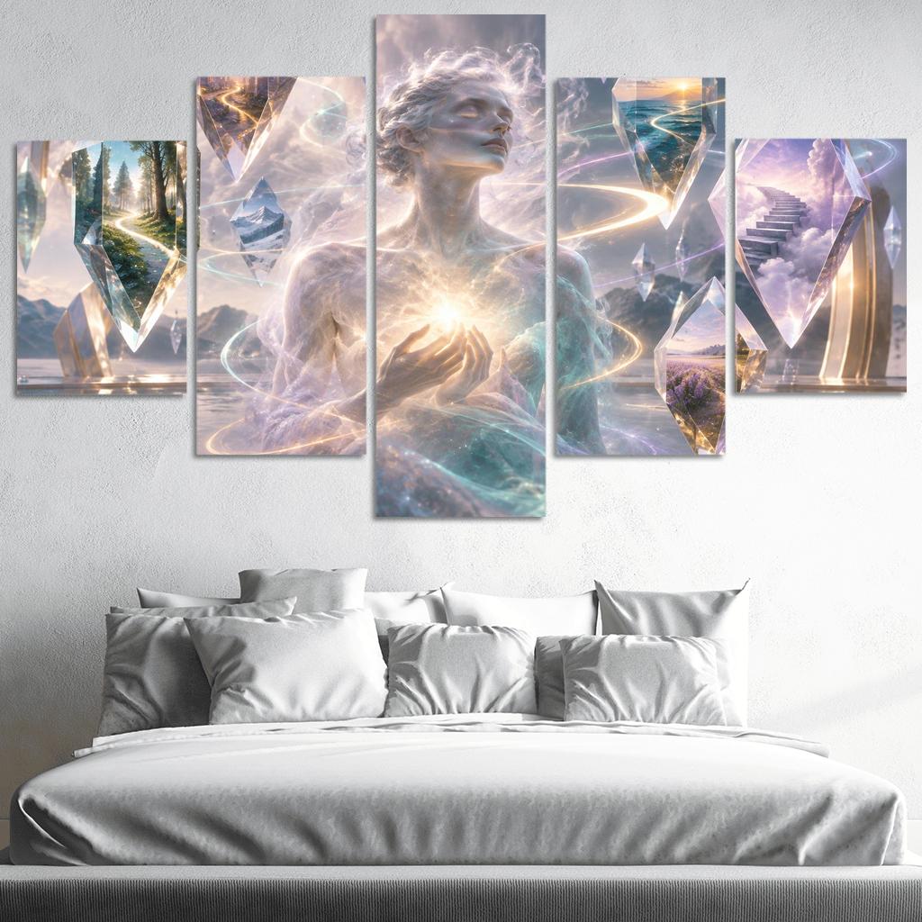 Prism Of Gentle Uncertainty multi-panel paintings [AI-99ed6043-658fea93ef88]