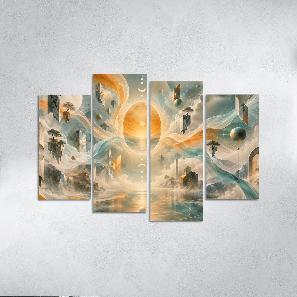 Saffron Dialect Of Inner Weather custom paintings frame [AI-3db40547-f46fabeb92b8]