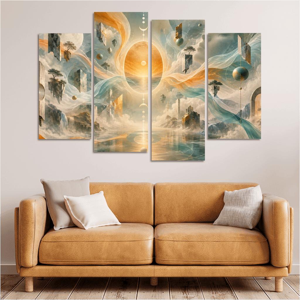 Saffron Dialect Of Inner Weather custom paintings frame [AI-3db40547-85af99310737]