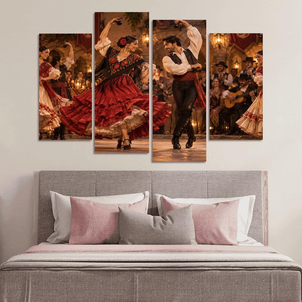 Fandango Echoes Courting Steps And Castanet Grace wall decor [AI-3f1bf37a-7e67b8ecbaab]