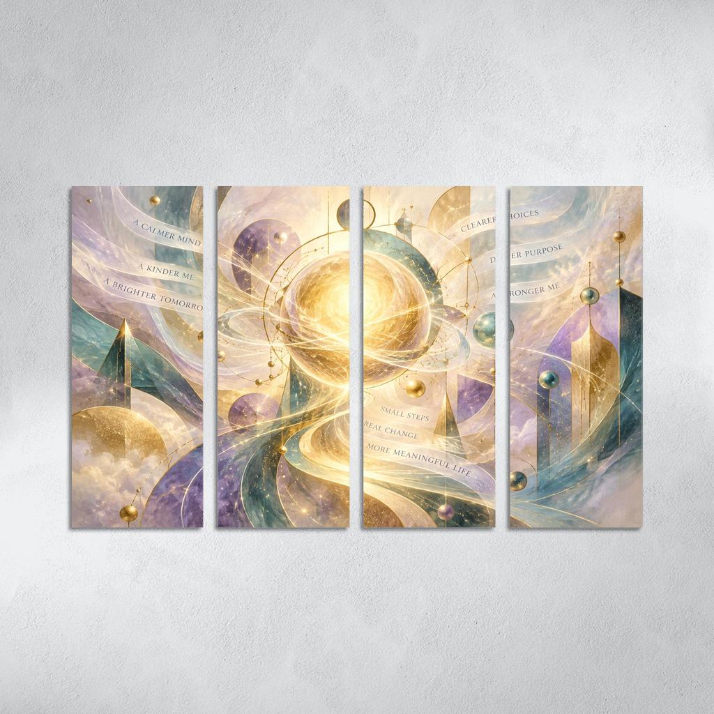 Radiant Grammar Of Soft Resolve abstract paintings frame [AI-0fe0a488-989e9790fd3f]