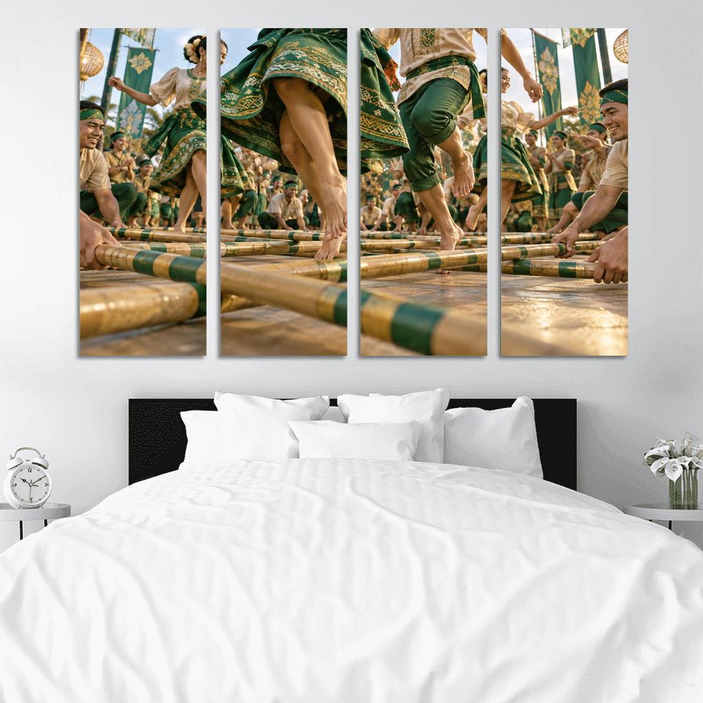 Tinikling Bamboo Rhythm Elegance art trends [AI-5f2350b9-d057444f175e]