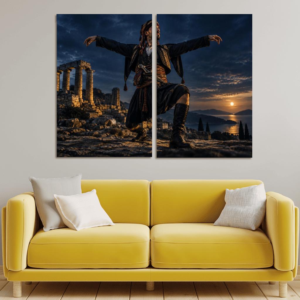 Zeybek Valor Dance Of Proud Solitude abstract paintings frame [AI-f26862e2-7e7cedd8d686]