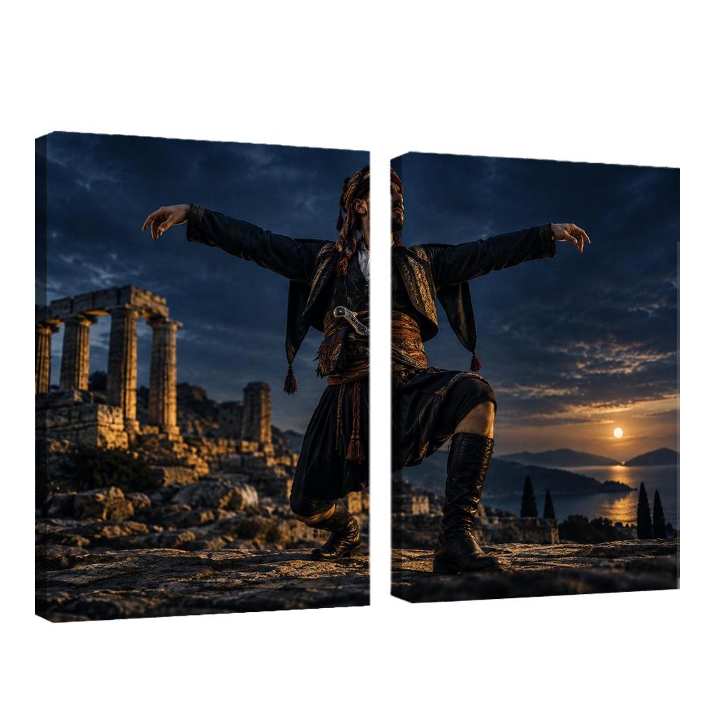 Zeybek Valor Dance Of Proud Solitude abstract paintings frame [AI-f26862e2-0ea0dedcf793]