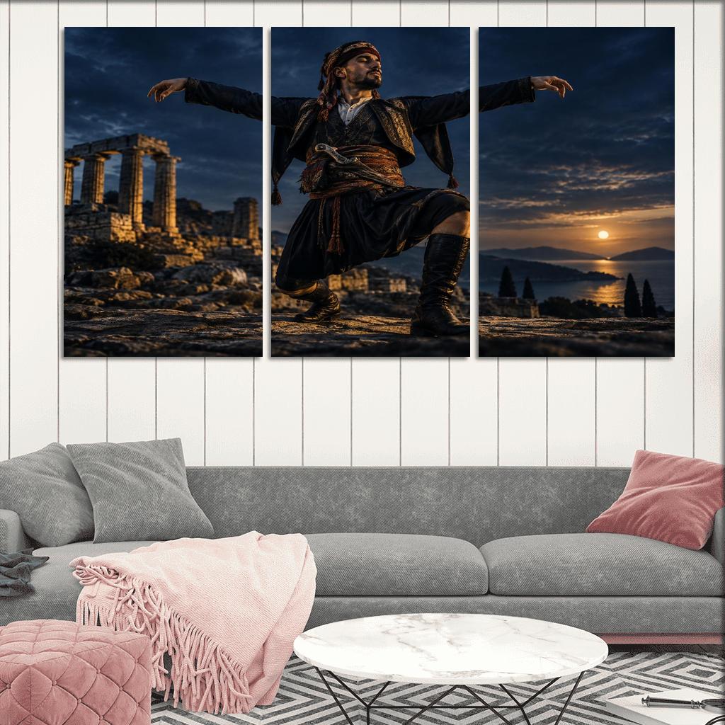 Zeybek Valor Dance Of Proud Solitude abstract paintings frame [AI-f26862e2-7e7cedd8d686]