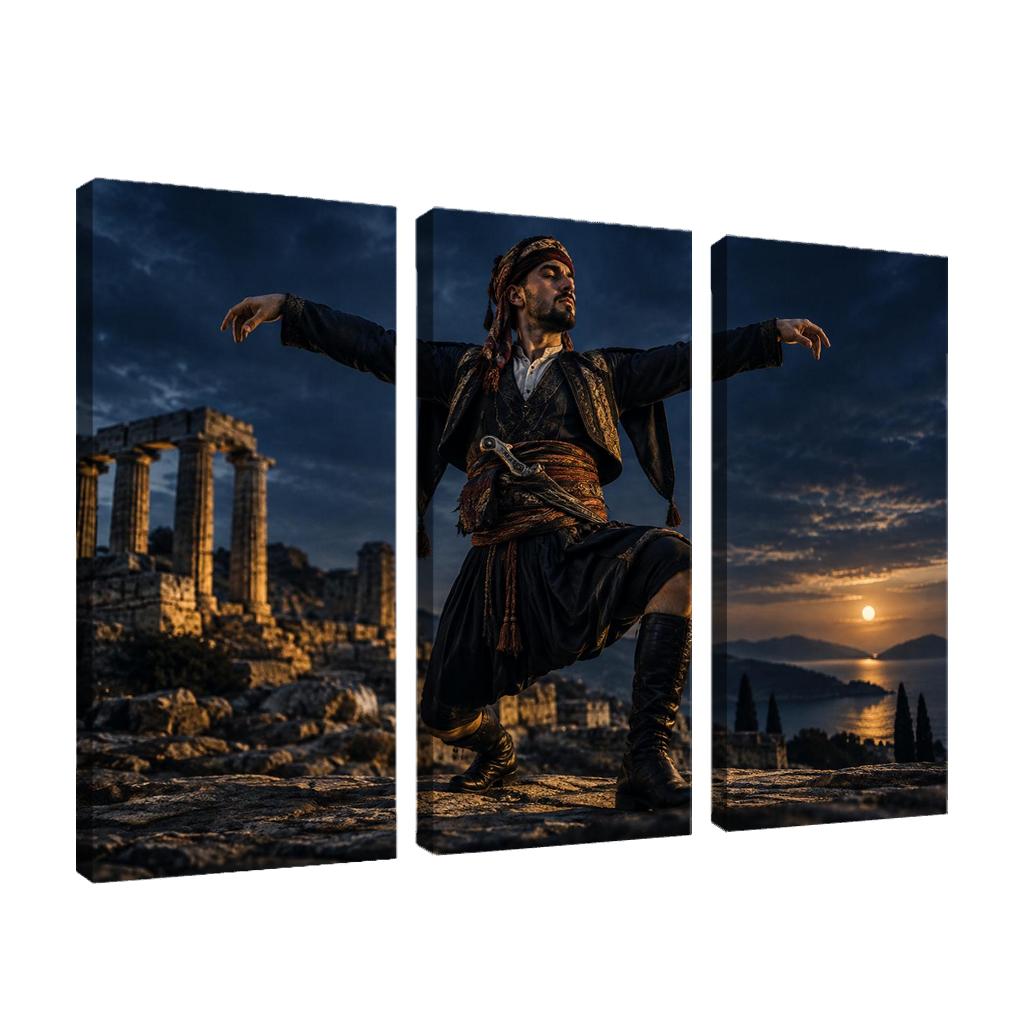 Zeybek Valor Dance Of Proud Solitude abstract paintings frame [AI-f26862e2-0ea0dedcf793]