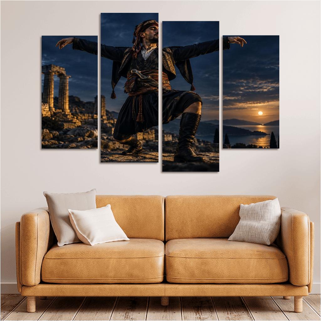 Zeybek Valor Dance Of Proud Solitude abstract paintings frame [AI-f26862e2-7e7cedd8d686]