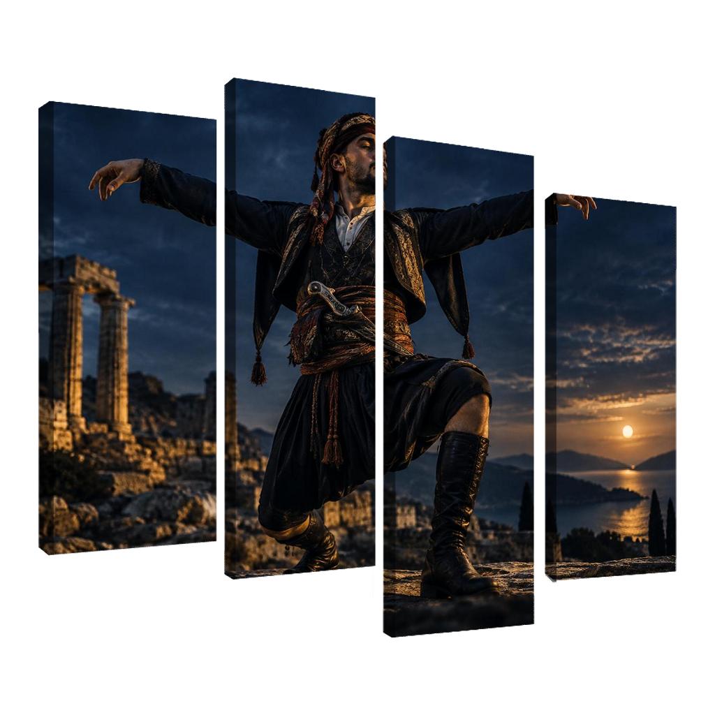 Zeybek Valor Dance Of Proud Solitude abstract paintings frame [AI-f26862e2-0ea0dedcf793]