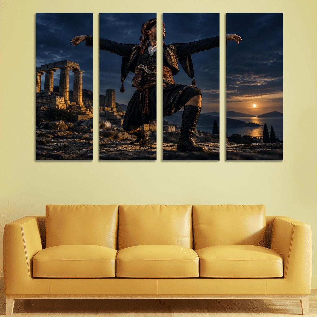 Zeybek Valor Dance Of Proud Solitude abstract paintings frame [AI-f26862e2-7e7cedd8d686]