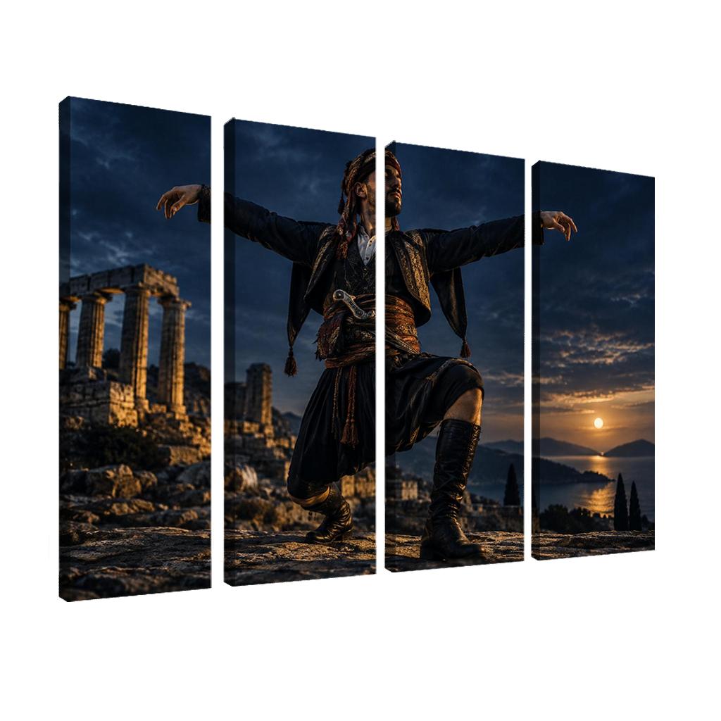 Zeybek Valor Dance Of Proud Solitude abstract paintings frame [AI-f26862e2-0ea0dedcf793]
