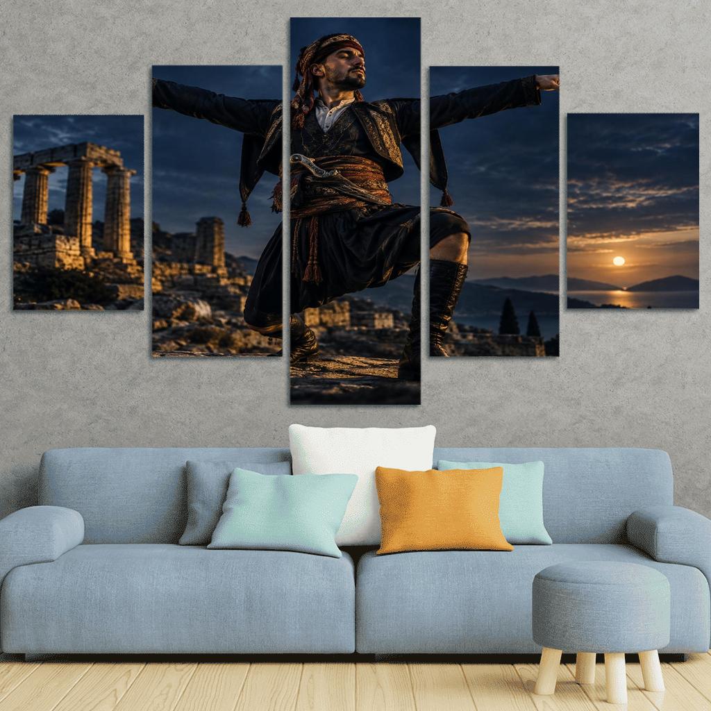 Zeybek Valor Dance Of Proud Solitude abstract paintings frame [AI-f26862e2-7e7cedd8d686]