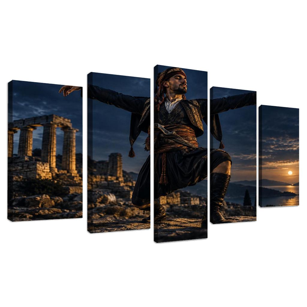Zeybek Valor Dance Of Proud Solitude abstract paintings frame [AI-f26862e2-0ea0dedcf793]