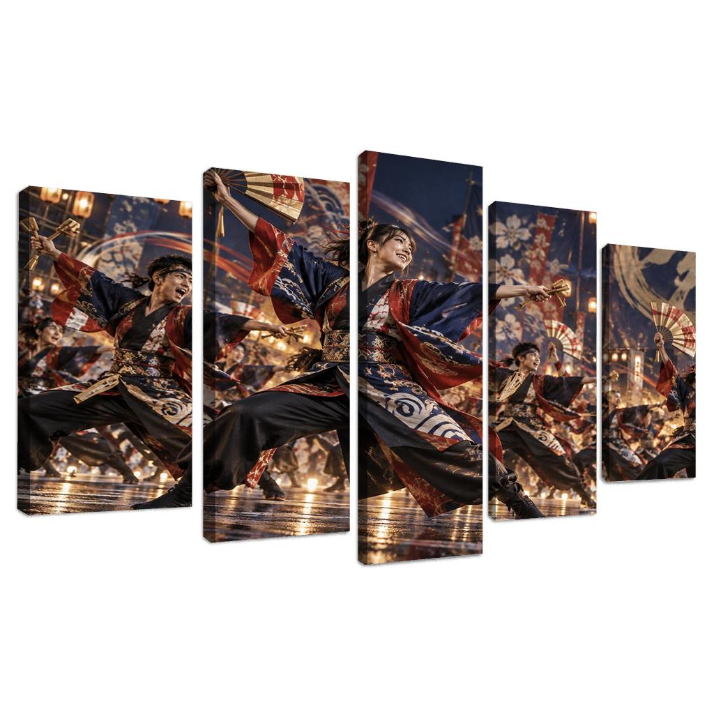 Yosakoi Radiance Festival Fan Dance premium artwork frames [AI-b6e7c017-dde0d07759ee]