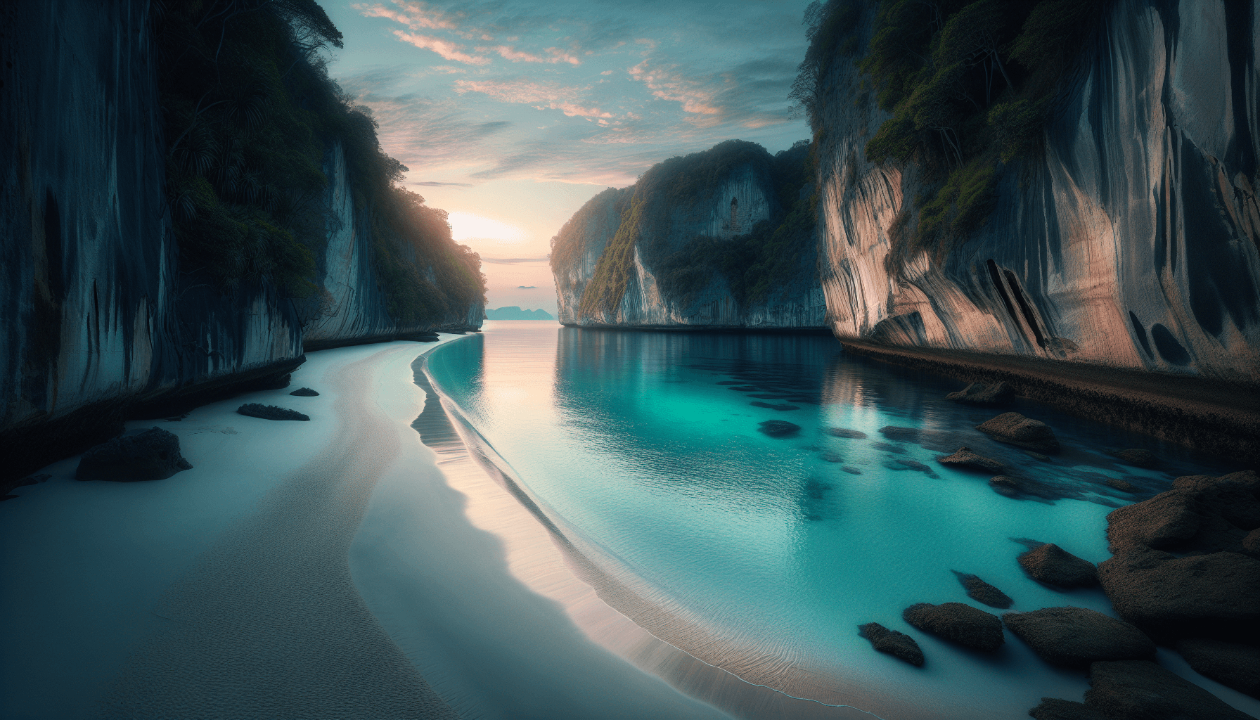 Silver Beach Escape Modern Paintings Frame