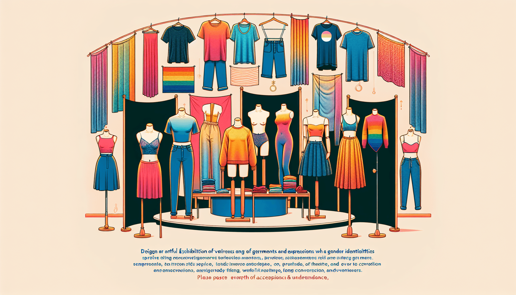 Threads of Identity Navigating Gender and Expression 1 Piece HD Canvas Wall Art-Original Frame