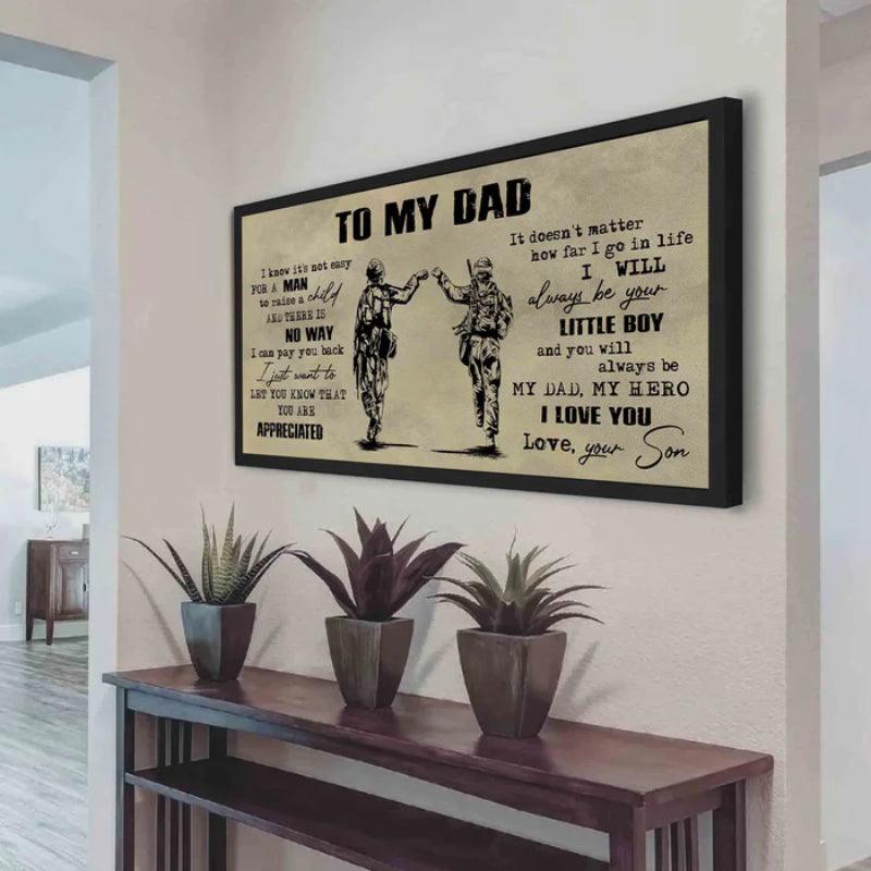 Father and Son Canvas Print