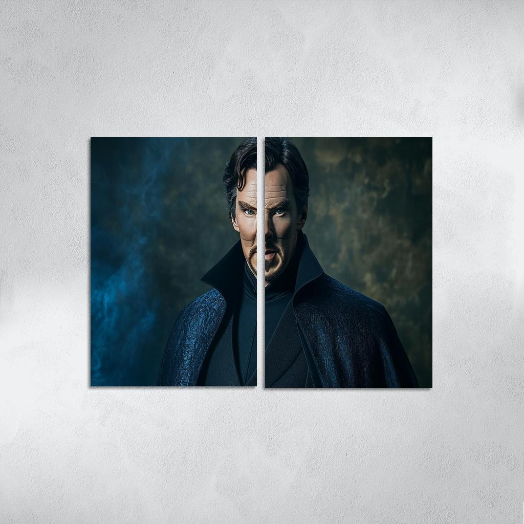 Benedict Cumberbatch: Weaving The Sorcerer’s Mind oil paintings frame