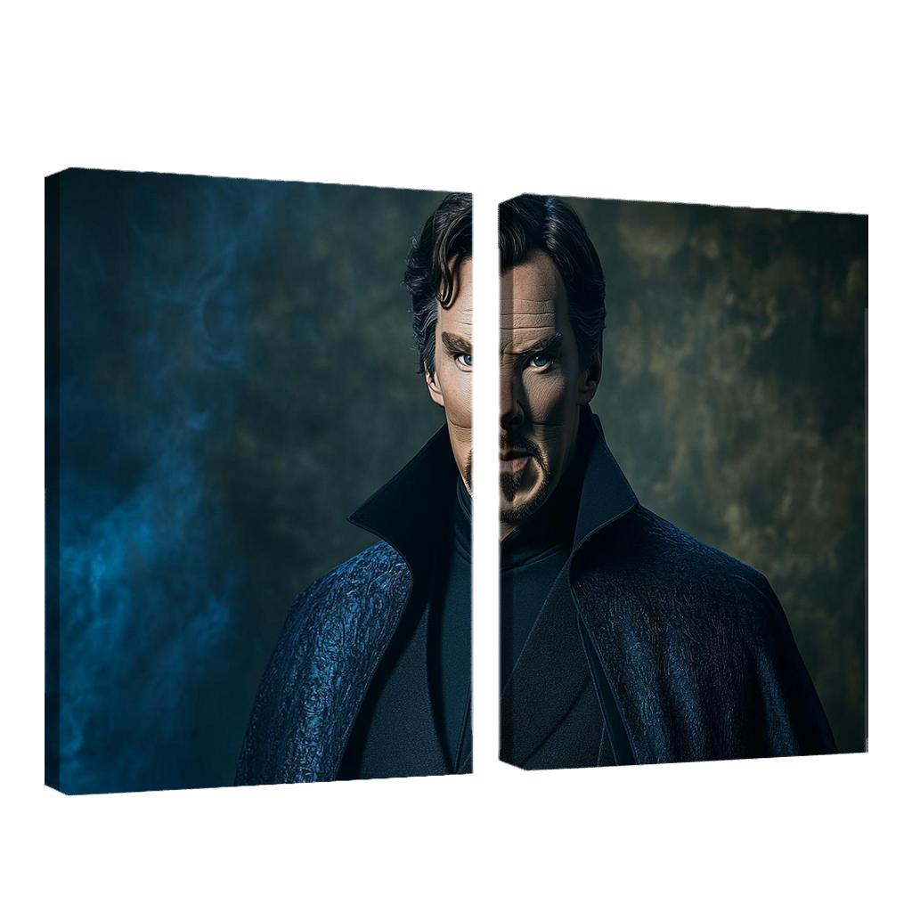 Benedict Cumberbatch: Weaving The Sorcerer’s Mind oil paintings frame