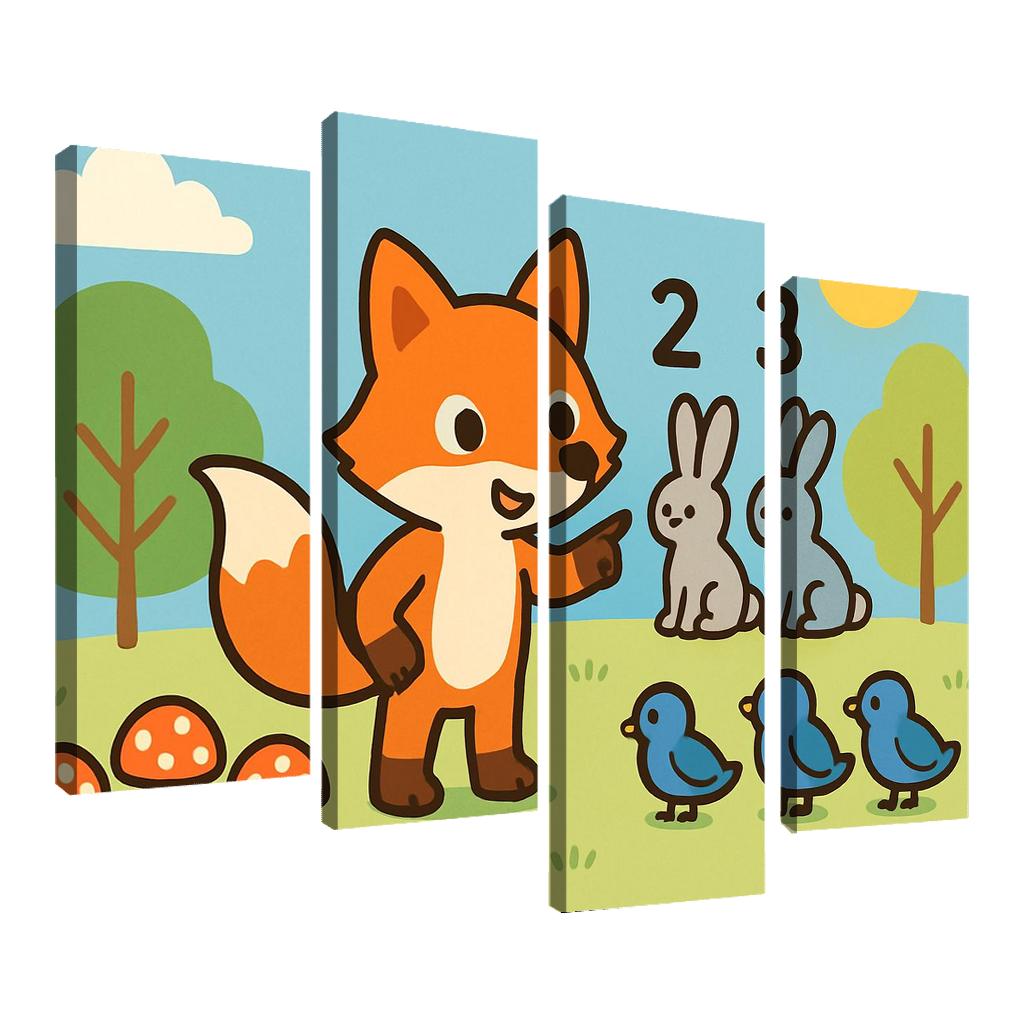 Counting Forest Adventure one-piece frames