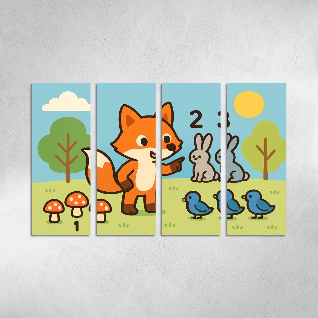 Counting Forest Adventure one-piece frames