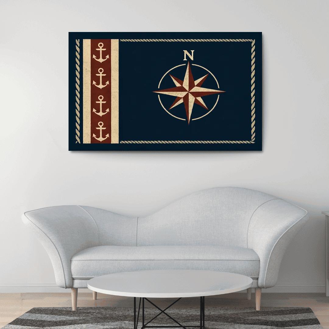 Mariner Banner abstract paintings frame