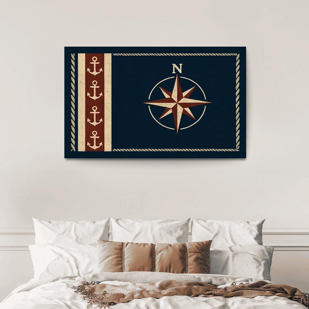 Mariner Banner abstract paintings frame
